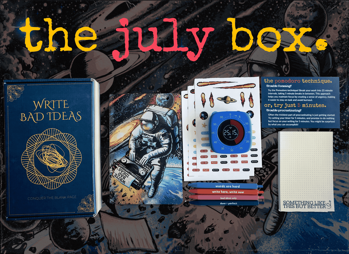 Writer's Productivity & Inspiration Box - Supply Drop for Writers