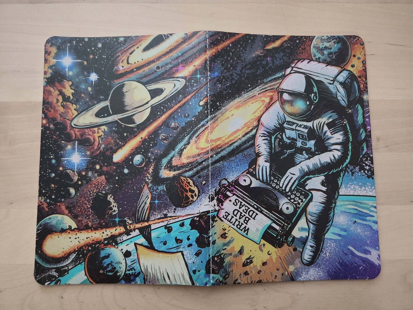 A5 "Astronaut Typewriter" Dot Grid Notebook