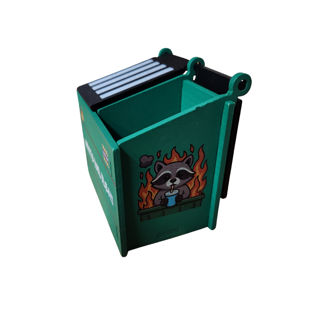 The Brain Dump - Dumpster Pen Holder + Brain Sticky Notes