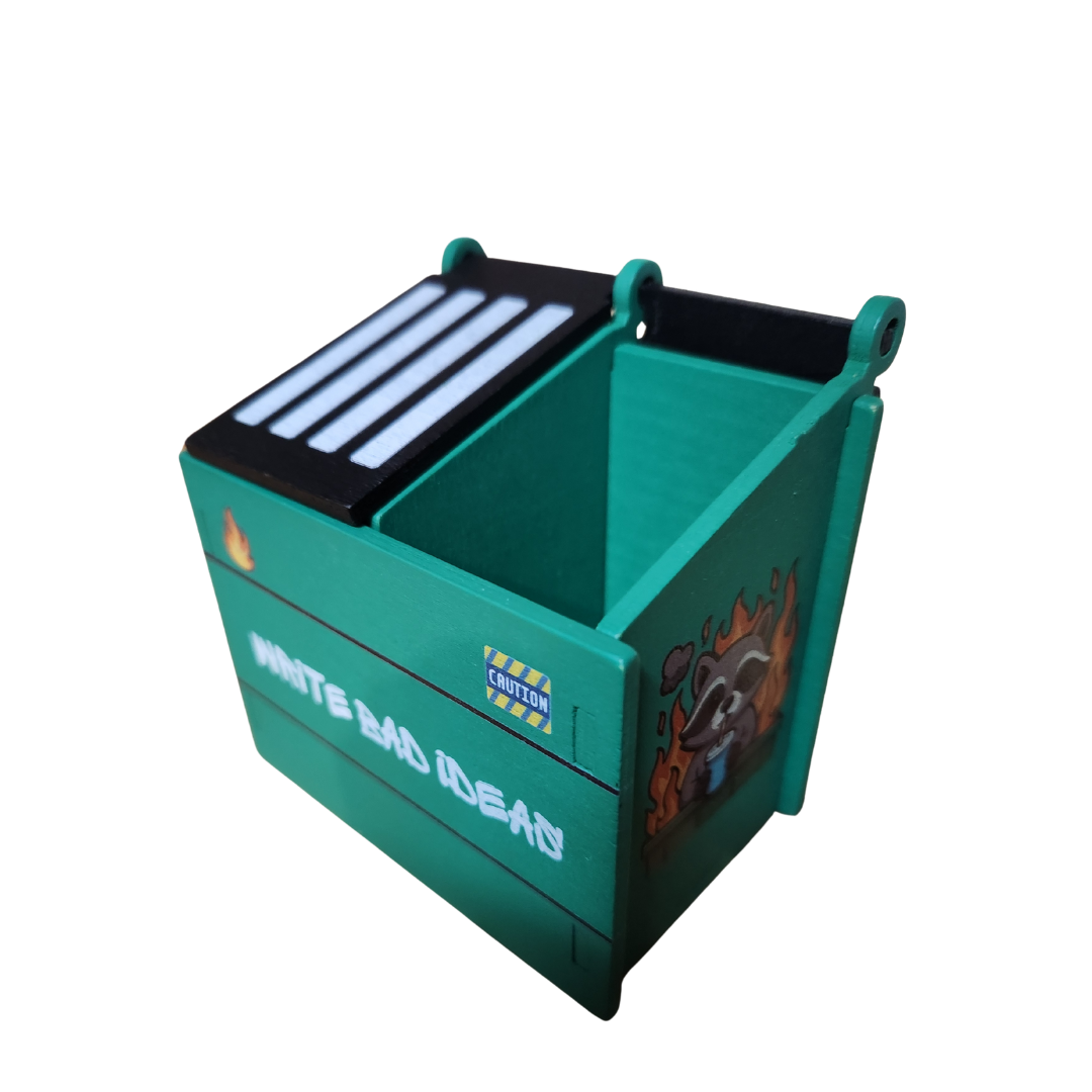 The Brain Dump - Dumpster Pen Holder + Brain Sticky Notes