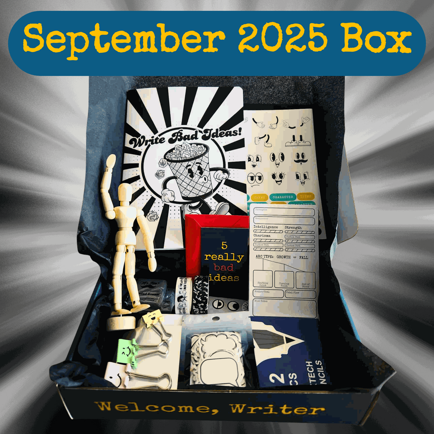 Writer's Productivity & Inspiration Box - Supply Drop for Writers (Ships October 9th 2025)