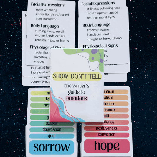 "Show Don't Tell" Cards — The Writer's Guide to Emotions