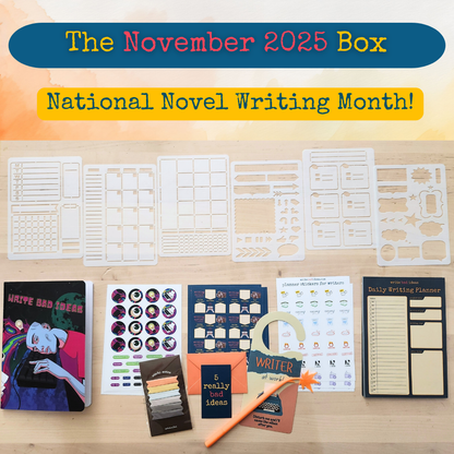 Writer's Productivity & Inspiration Box - Supply Drop for Writers