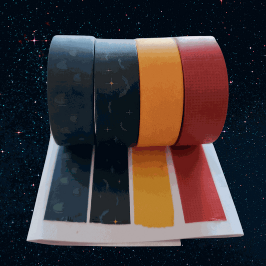 Graveyard Theme Matching Washi Tape (4 Rolls)